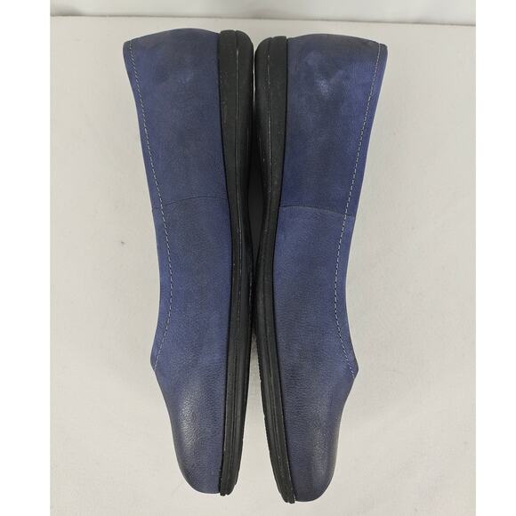 Trotters Women's Darcey Blue Leather Ballet Flats - Size 8M - Picture 12 of 12